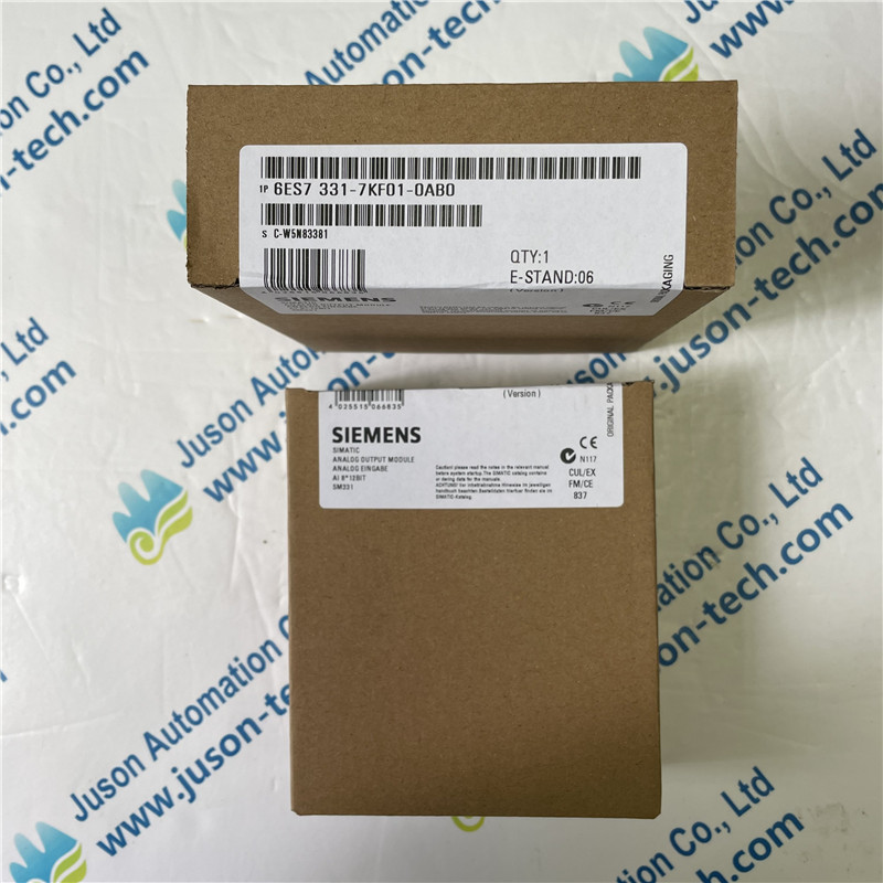 SIEMENS PLC module 6ES7331-7KF01-0AB0 SIMATIC S7-300, ANALOG INPUT SM 331, OPTICALLY ISOLATED, U/I/THERMOCOUPLE/RESISTANCE INTERRUPT, DIAGNOSTICS; 