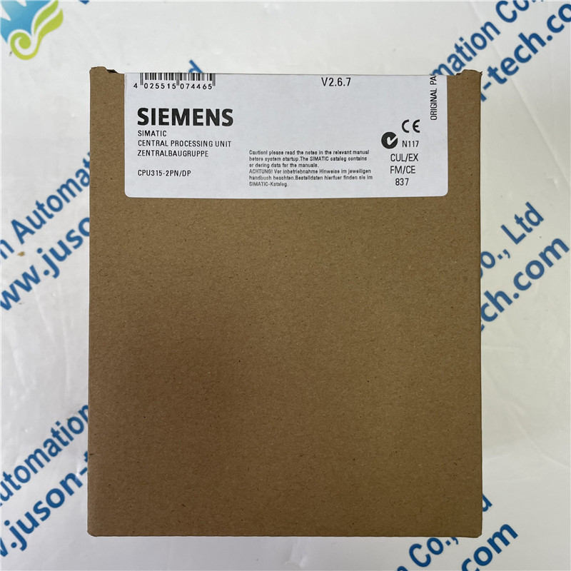 SIEMENS module 6ES7315-2EH13-0AB0 SIMATIC S7-300 CPU 315-2 PN/DP, Central processing unit with 256 KB work memory