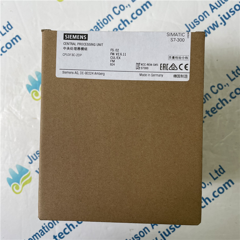 SIEMENS central processor module 6ES7313-6CF03-0AB0 SIMATIC S7-300, CPU 313C-2 DP Compact CPU with MPI, 16 DI/16 DO, 3 high-speed counters (30 kHz),