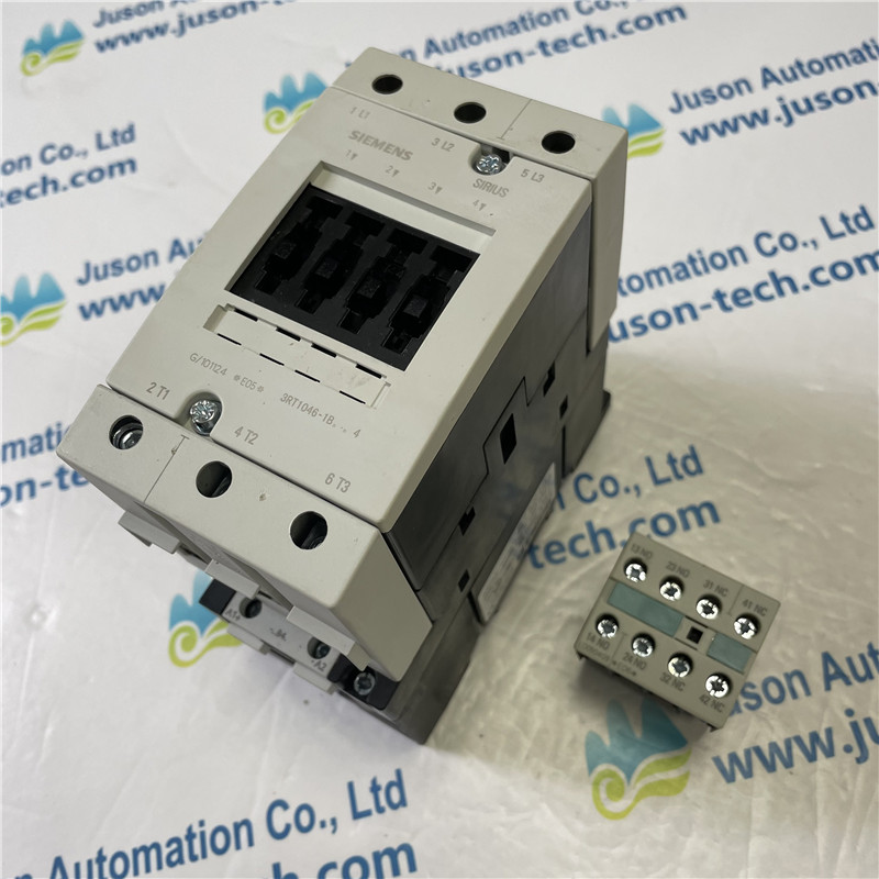 SIEMENS contactor 3RT1046-1BB44 Power contactor, AC-3 95 A, 45 kW / 400 V 24 V DC, 2 NO + 2 NC 3-pole, Size S3 Screw terminal