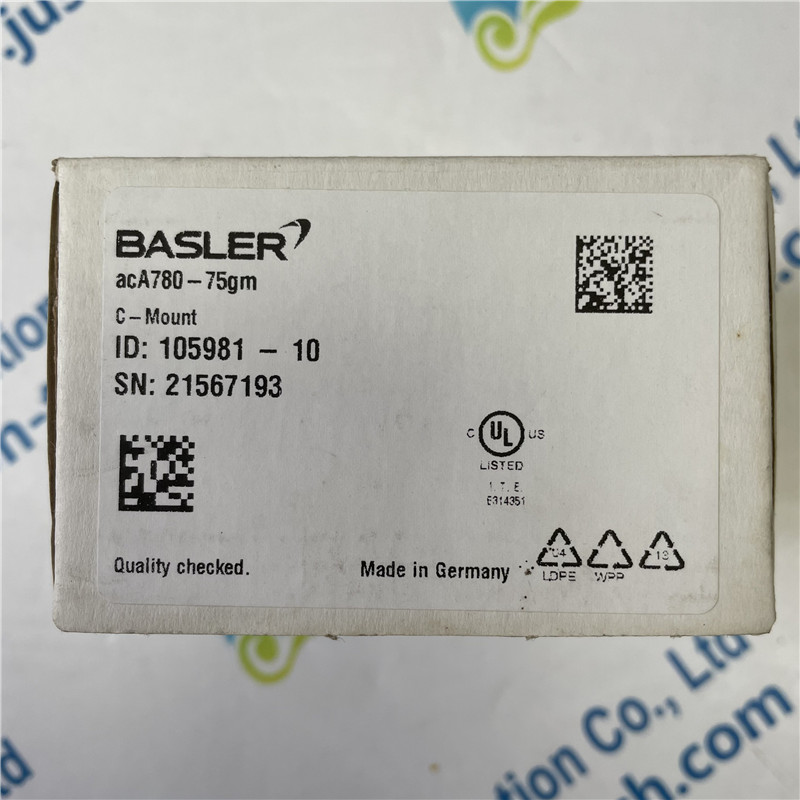 BASLER Industrial Video Camera acA780-75GM