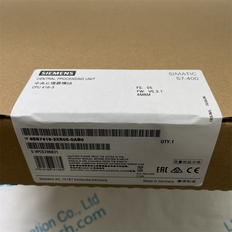 SIEMENS Central Processing Unit Module 6ES7416-3XR05-0AB0