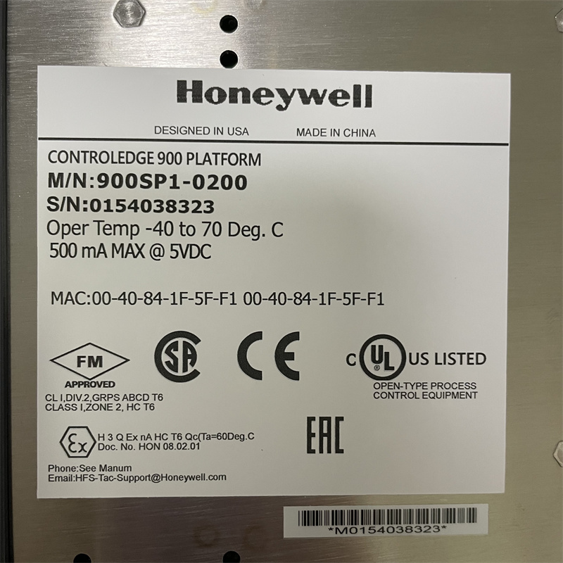 Honeywell Control processor module 900SP1-0200