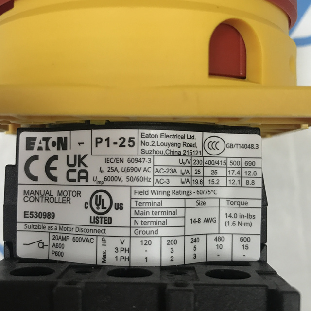 EATON disconnector P1-25 EA SVB