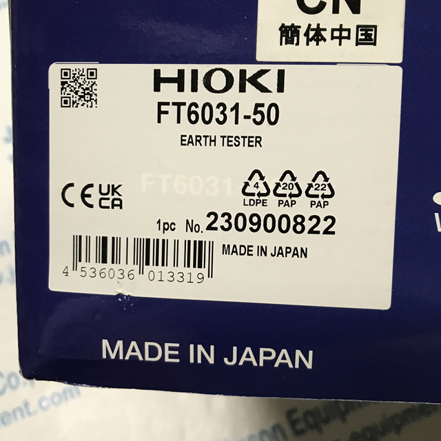 HIOKI Ground Resistance Tester FT6031-50