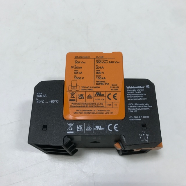 WEIDMULLER surge protector VPU ACII 3 R 300 50 2591170000