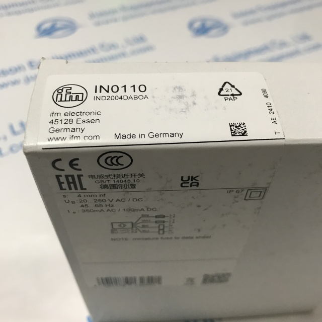 IFM Inductive dual proximity switch IN0110