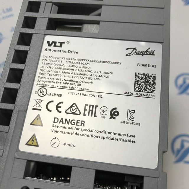 DANFOSS inverter FC-302P1K5T5E20H1XXXXXXSXXXXA0BXCXXXXDX 131B0518 