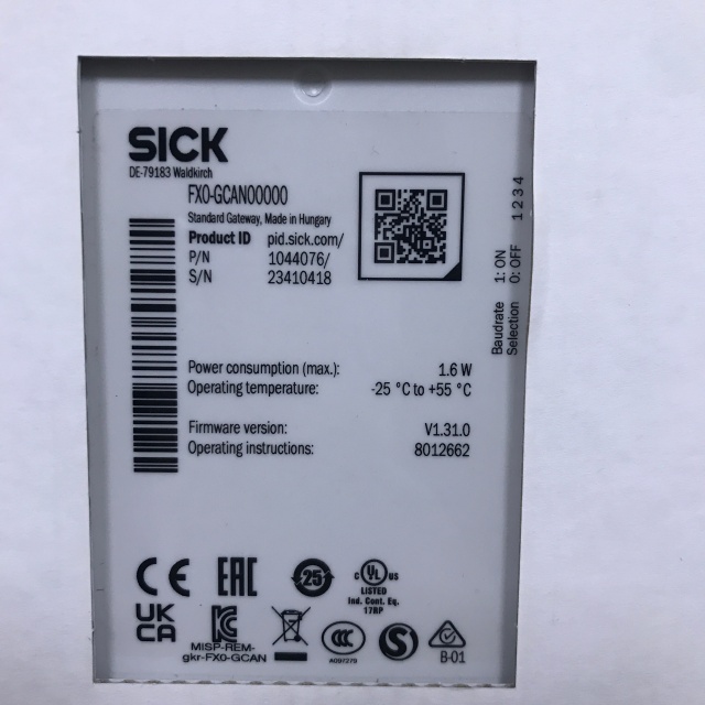 SICK safety controller FX0-GCAN00000
