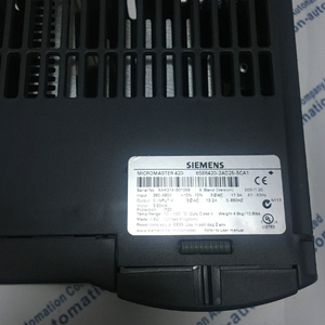 Siemens 6SE6420-2AD25-5CA1 MICROMASTER 420 built-in class A filter 380-480 V 3 AC +10/-10% 47-63 Hz constant torque 5.5 kW overload 150% 