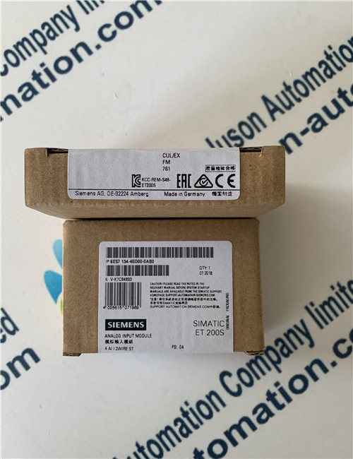 SIEMENS PLC analog input module 6ES7134-4GD00-0AB0 SIMATIC DP, Electronics module ET 200S 4AI standard I-2-wire, 4-20 mA; 13 bit, 15 mm width