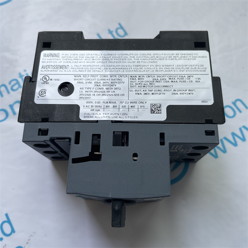 SIEMENS plastic case circuit breaker 3RV2011-0GA10