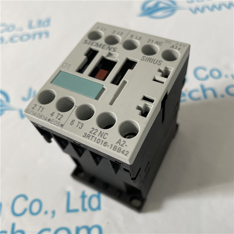 SIEMENS DC contactor 3RT1016-1BB42 Power contactor, AC-3 9 A, 4 kW / 400 V 1 NC, 24 V DC 3-pole, Size S00 Screw terminal 