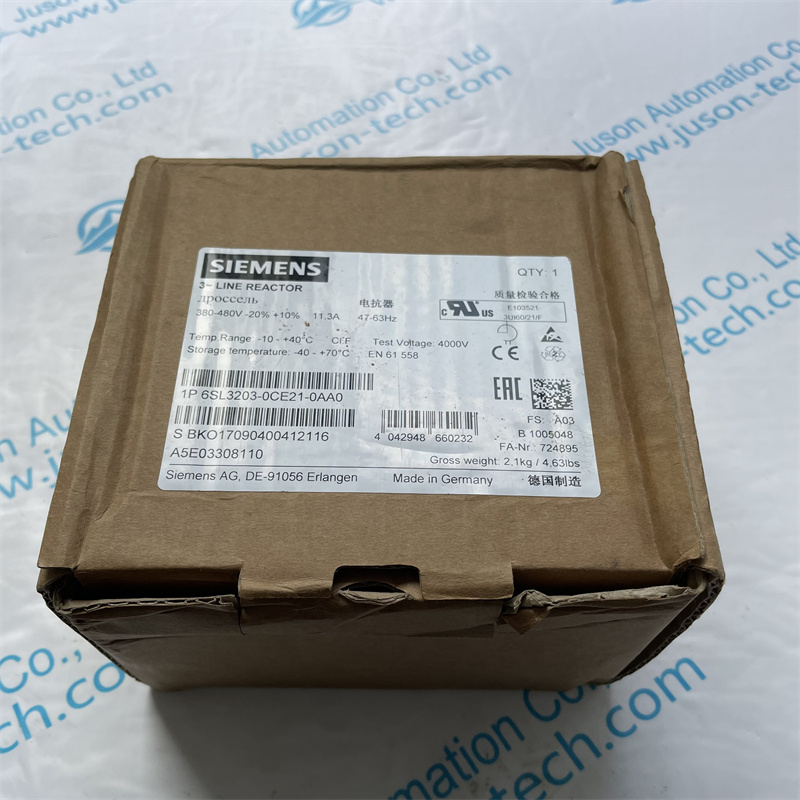 SIEMENS incoming reactor 6SL3203-0CE21-0AA0