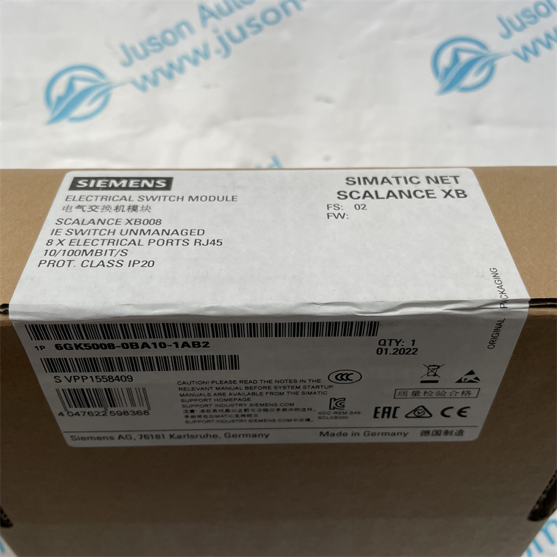SIEMENS Industrial Ethernet switch 6GK5008-0BA10-1AB2