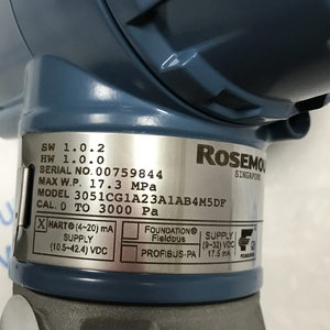 Rosemount pressure transmitter 3051CG1A23A1AB4M5DF
