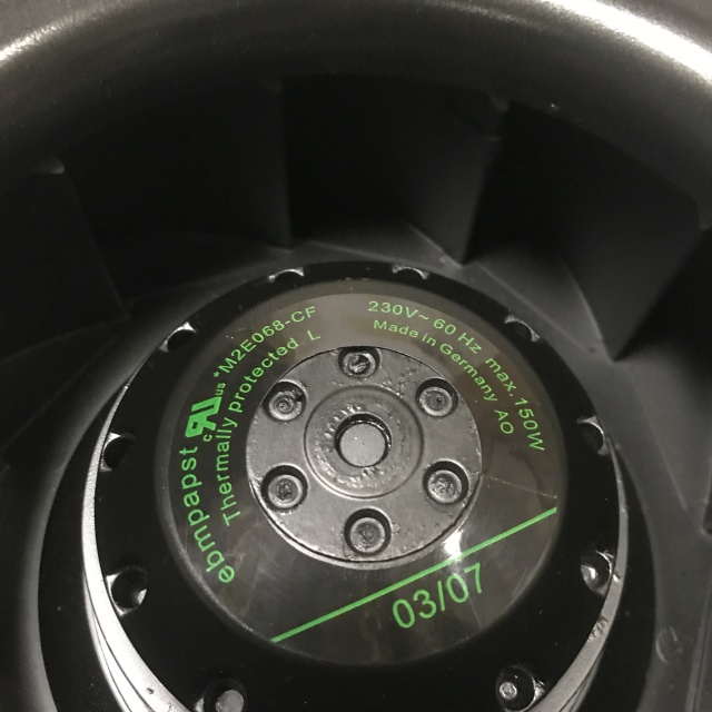 SIEMENS EBM centrifugal fan 6SY7000-0AB30