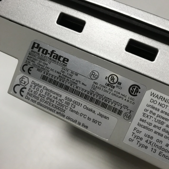 Pro-face touch screen AGP3301-S1-D24