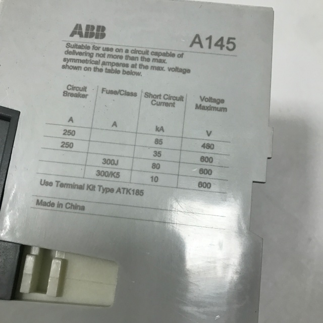 ABB AC contactor A145-30-11 1SFL471001R8011