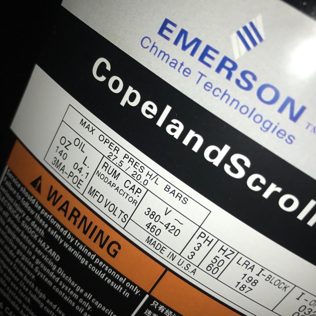 Copeland compressor ZR19M3-TWD-561