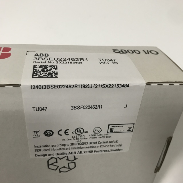 ABB PLC Industrial control accessory module TU847 3BSE022462R1