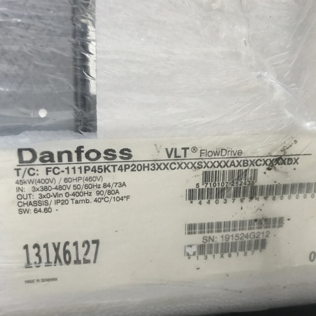 Danfoss inverter FC-111P45KT4P20H3XXCXXXSXXXXAXBXCXXXXDX 131X6127