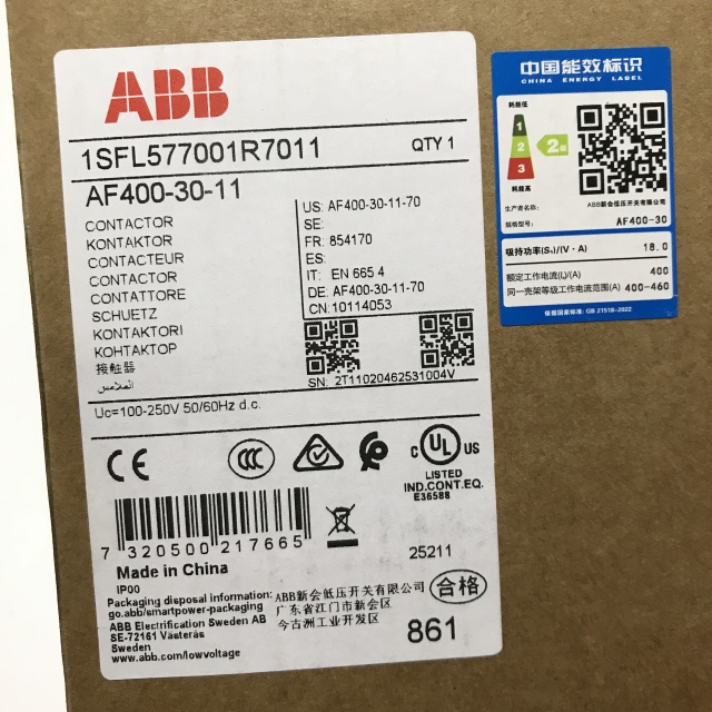 ABB contactor 1SFL577001R7011