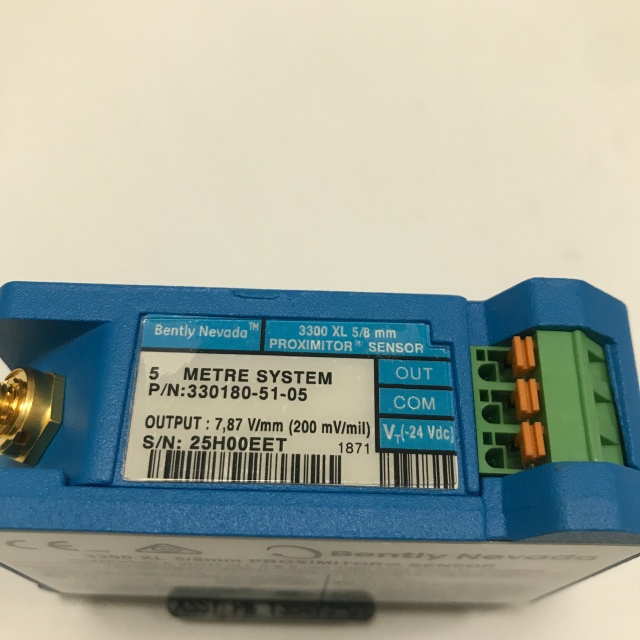 Bently nevada Vibration monitoring system preamplifier 330180-51-05