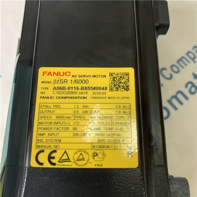 FANUC A06B-0116-B855#0048 Motor