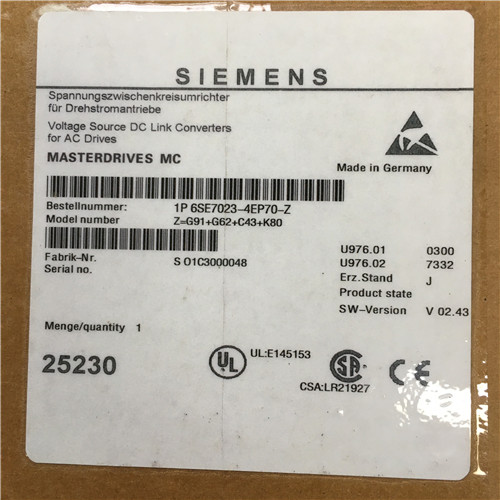 Siemens 6SE7023-4EP70-Z=G91+G62+C43+K80 Invertor