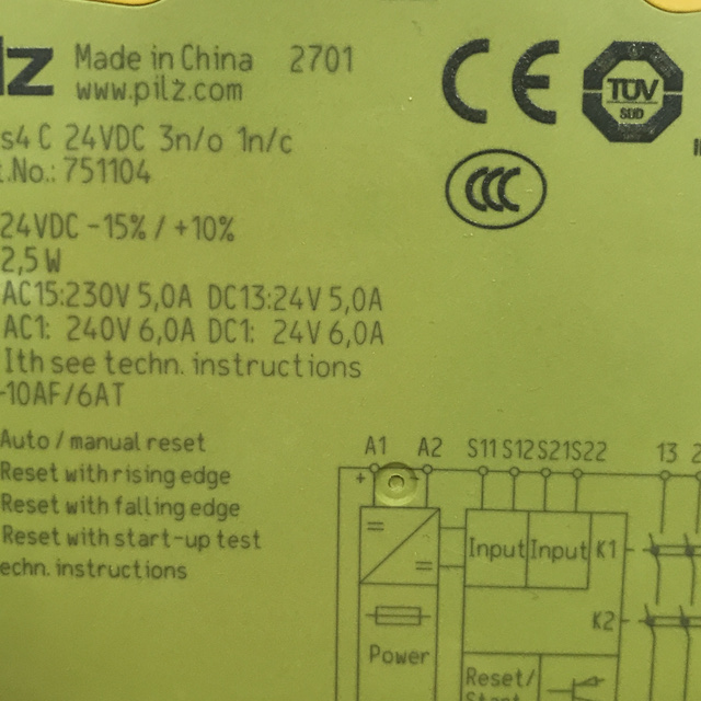 PILZ safety relay 751104