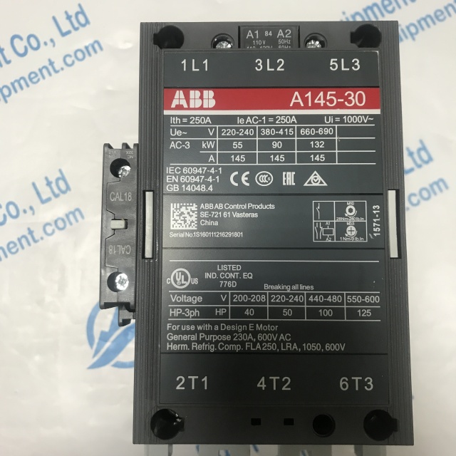 ABB AC contactor A145-30-11 1SFL471001R8411