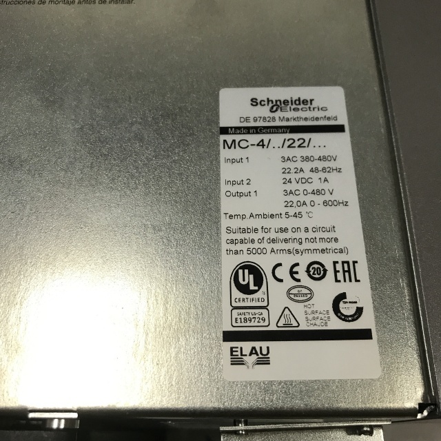 Schneider Servo Driver MC-4 11 22 400