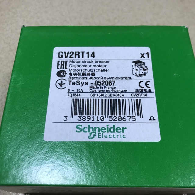 Schneider Motor protection circuit breaker GV2RT14