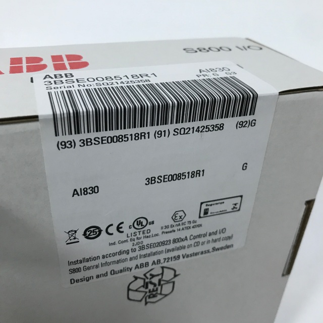 ABB Analog input module AI830 3BSE008518R1
