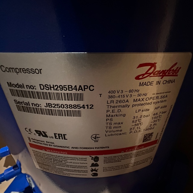 Danfoss scroll compressor DSH295B4APC