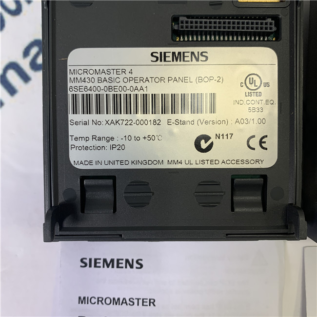 SIEMENS 6SE6400-0BE00-0AA1 MICROMASTER 4 Basic Operator Panel 2 (BOP-2)
