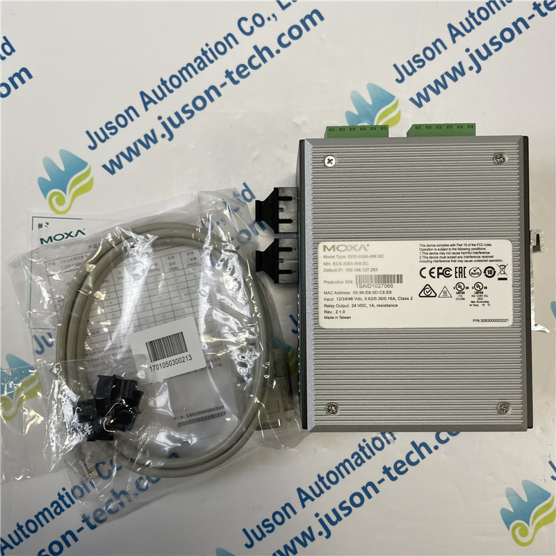 MOXA 8-Port Managed Industrial Ethernet Switch EDS-508A-MM-SC