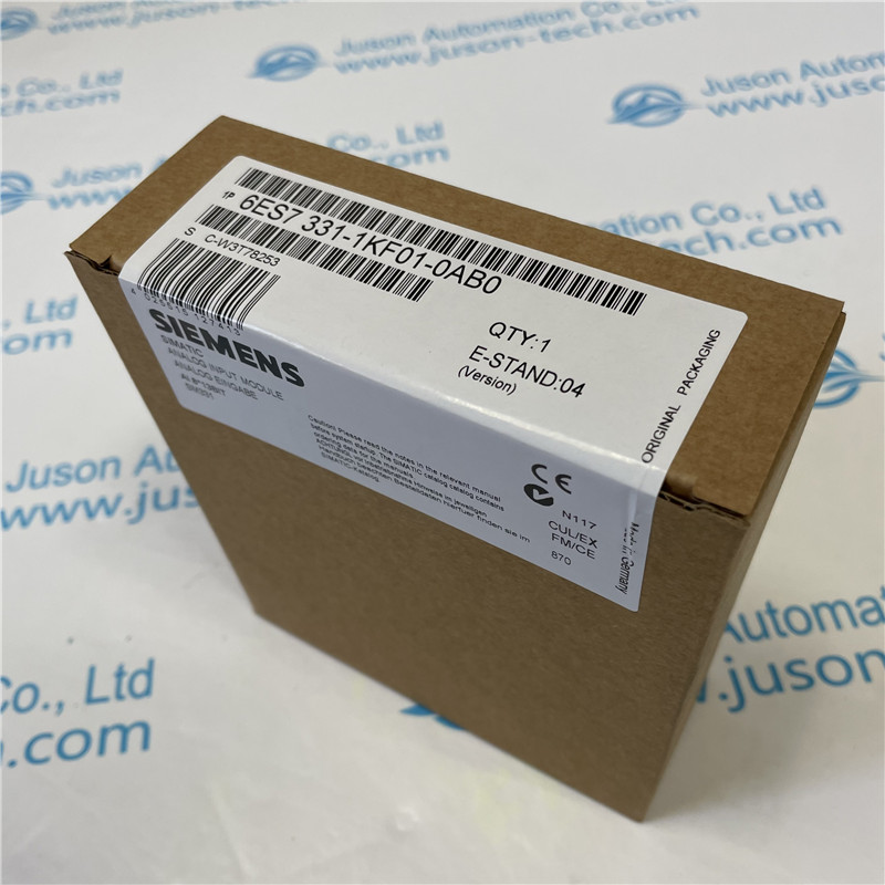 SIEMENS analog input module 6ES7331-1KF01-0AB0 SIMATIC S7-300, ANALOG INPUT SM 331, OPTICALLY ISOLATED, 8 AI, 13 BIT RESOLUTION, U/I/RESISTANCE/PT100, NI100, NI1000