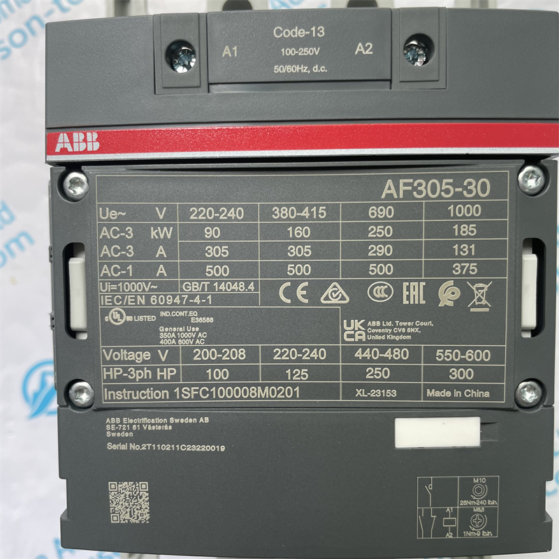 ABB contactor 1SFL587002R1311