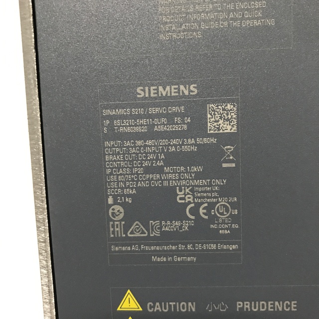 SIEMENS drive frequency converter 6SL3210-5HE11-0UF0
