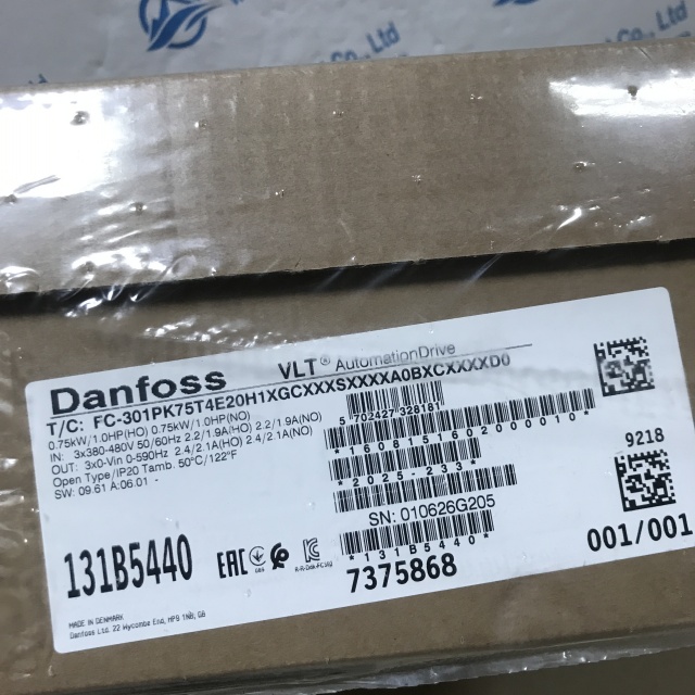 Danfoss inverter FC-301PK75T4E20H1XGCXXXSXXXXA0BXCXXXXD0 131B5440