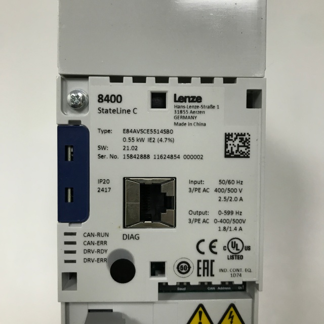 LENZE Frequency Converter E84AVSCE5514SB0