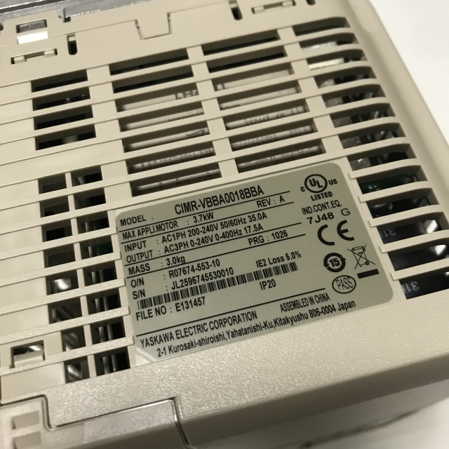Yaskawa frequency converter CIMR-VBBA0018BBA 