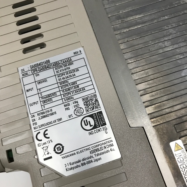 YASKAWA Frequency converter CIPR-GA50B4031ABBA-CAAASA