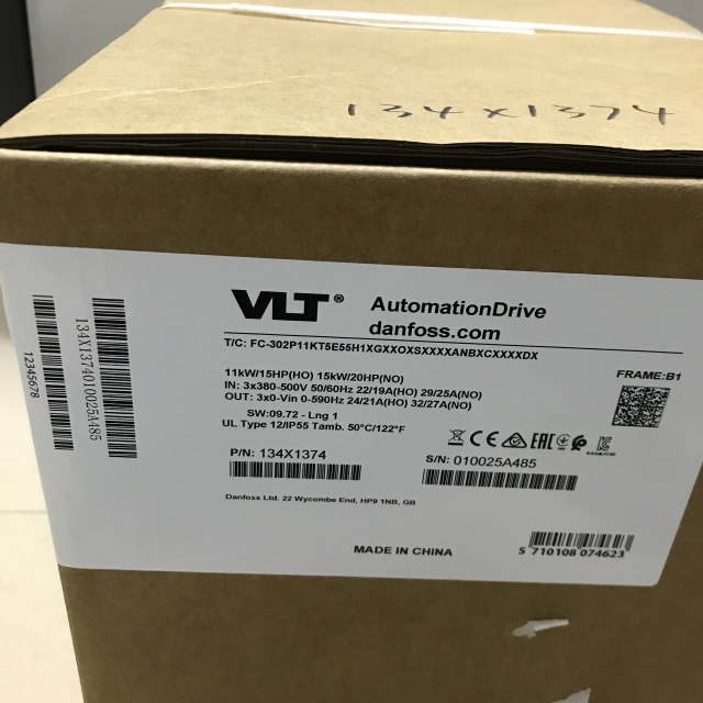 Danfoss inverter FC-302P11KT5E55H1XGXXOXSXXXXANBXCXXXXDX 134X1374