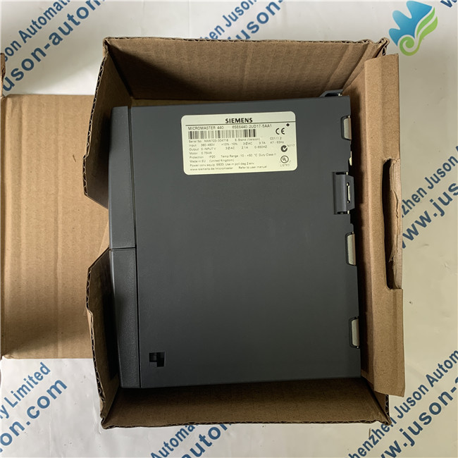 SIEMENS 6SE6440-2UD17-5AA1 MICROMASTER 440 without filter 380-480 V 3 AC +10/-10% 47-63 Hz constant torque 0.75 kW overload 150% 60 s