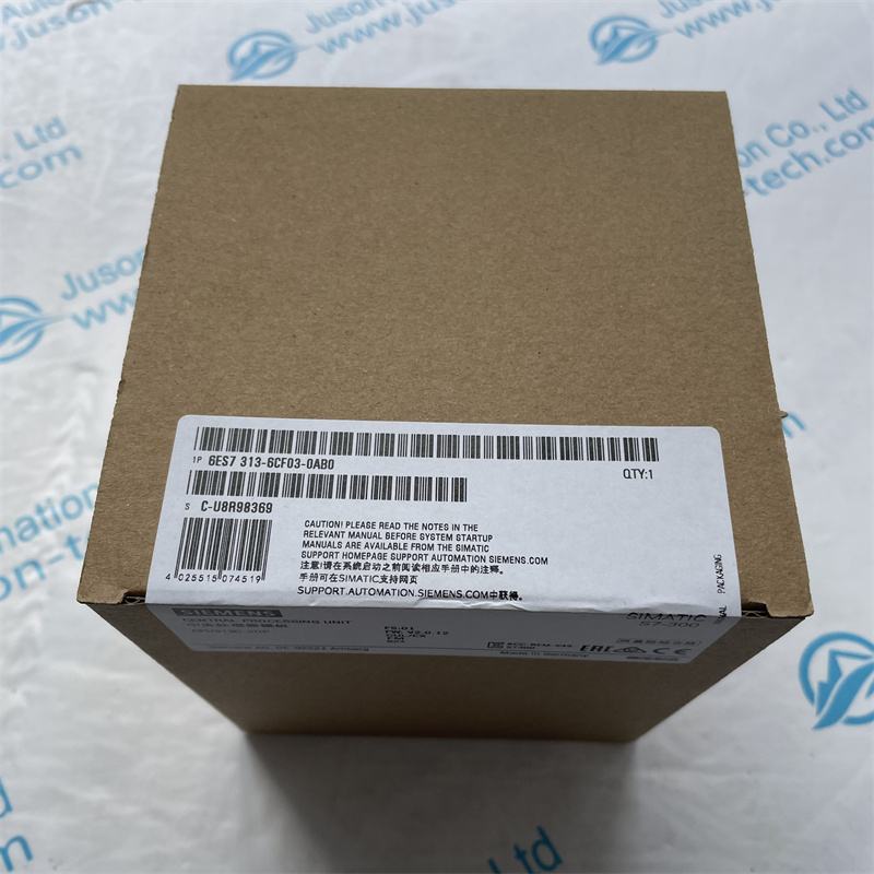 SIEMENS Central Processing Unit Module 6ES7313-6CF03-0AB0 SIMATIC S7-300, CPU 313C-2 DP Compact CPU with MPI, 16 DI/16 DO, 3 high-speed counters (30 kHz),