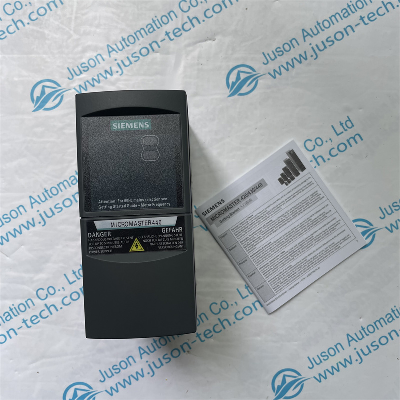 SIEMENS inverter 6SE6440-2UD13-7AA1 MICROMASTER 440 without filter 380-480 V 3 AC +10/-10% 47-63 Hz constant torque 0.37 kW overload 150% 60 s