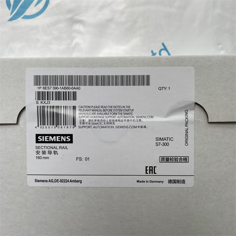 SIEMENS rail frequency converter module 6ES7390-1AB60-0AA0
